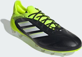 adidas adidas Performance Unisex Copa Pure 3 Elite Artificial Grass Boots - Black Leather - Size UK 10.5