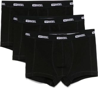 Diesel Bottoms, male, Black, Size: XL Black Underwear 3 Pack