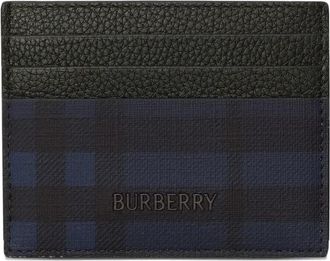 Burberry City Check Card Case Navy 8129846
