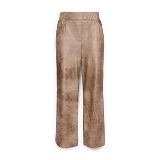 Elena Miro Broeken, Dames, Beige, 3Xl, Straight Broeken