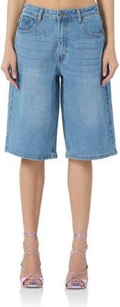 AFRM Low Rise Denim Bermuda Shorts in South Pacific Wash at Nordstrom Rack, Size 26