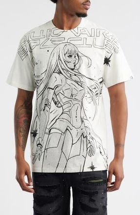 Billionaire Boys Club Anime Oversize Graphic T-Shirt in Gardenia at Nordstrom Rack, Size Xx-Large