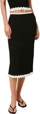 Solid & Striped The Diana Midi Sweater Skirt in Noir at Nordstrom, Size X-Small