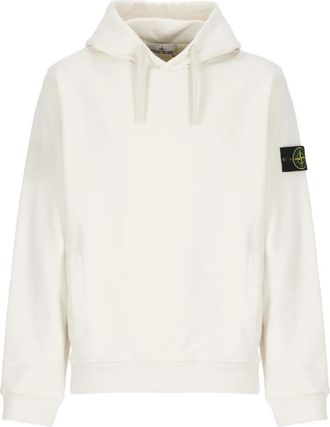 Stone Island Felpa con cappuccio 6100029 in cotone spazzolato - Toni neutri