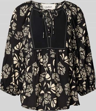 BA&SH Relaxed Fit Bluse mit 3/4-Arm Modell AURA in Black, Gr&ouml;&szlig;e 34