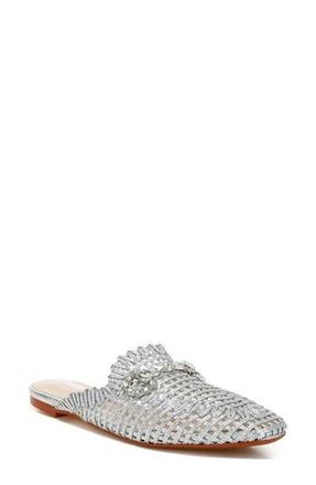 London Rag Roboma Crystal Embellished Mule in Silver at Nordstrom Rack, Size 5