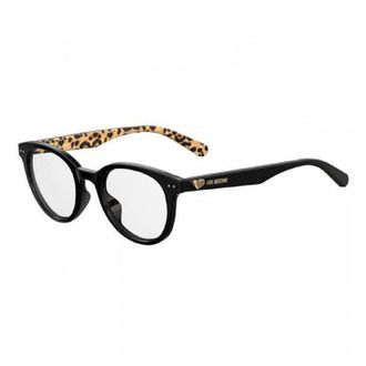 Moschino MOL518008600 Round Full Rim Eyeglasses - Black