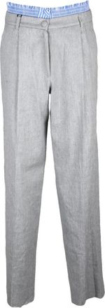 Marella Autocar Broek - Dames - Straight fit broeken - Grijs - M - Katoen - Broeken