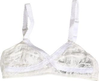 Dolce & Gabbana Soft Cup BH - Dames - BHs - Wit - S - Katoen - Ondergoed