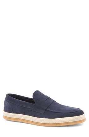 Bruno Magli Alfama Espadrille Penny Loafer in Navy Suede at Nordstrom Rack, Size 9.5