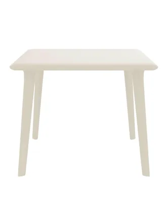 Resol Mesa Cuadrada 90x90 Dessa Resol Pl&aacute;stico Marfil