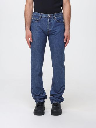 A.P.C. A. P.C. Jeans straight in denim di cotone color indaco a vita media