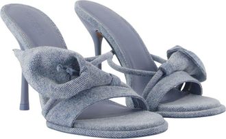 Cult Gaia Womens Cori Pumps - Cult Gaia Cotton Blue Shoes