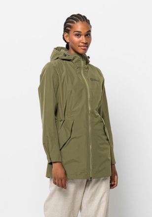 Jack Wolfskin Outdoorjacke JACK WOLFSKIN DAKAR PARKA W, Damen, Gr. S (36), gr&uuml;n (bay, leaf), OBERSTOFF: 100% POLYESTER Futter: 100% POLYESTER, Jacken Outdoorjacke