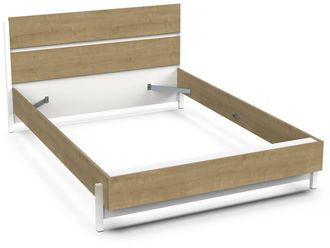 Habitat et Jardin Cama Doble Extra&iacute;ble craft - Madera - 140 X 200 Cm - Marr&oacute;n