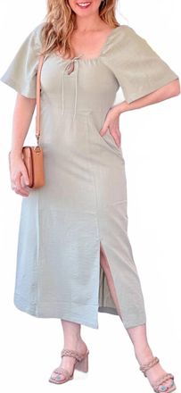 Ichi Ullani Midi Dress In Tea