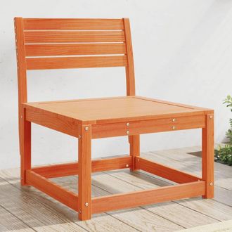 vidaXL Sof&aacute; De Jard&iacute;n Madera Maciza De Pino Marr&oacute;n Cera Vidaxl