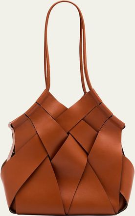 Ulla Johnson Charlotte Woven Leather Shoulder Bag