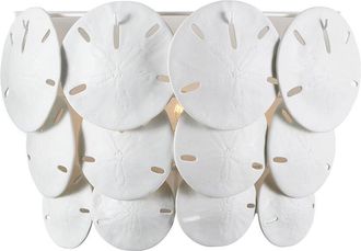 Currey & Company Tulum White 3-Light Wall Sconce