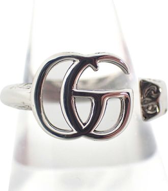 Gucci Sterling Silver 925 Band Ring (Pre-Owned)