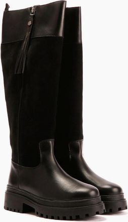 Osprey Womens Osprey London The Bramble Tall Leather Womens Black Boots - Size: 5