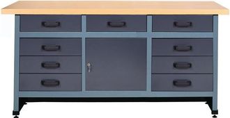 OEM Banco De Trabajo L1700xp600xh840mm 9 Cajones
