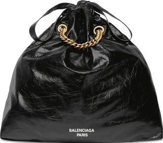Balenciaga (WMNS) Balenciaga Crush Medium Tote Bag Black 742941210IT1000