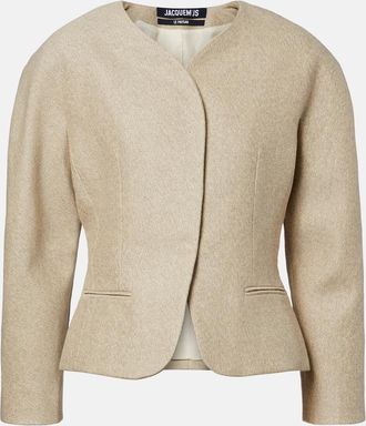 Jacquemus Ovalo cotton and linen jacket