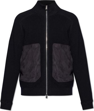 Moncler Zip-up Cardigan - Heren - Vesten met rits - Blauw - S - Katoen - Hoodies & sweatvesten