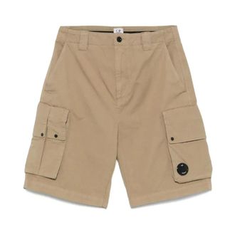 C.P. Company C.P. Company, Casual Shorts, male, Brown, XL, Cargo Bermuda Shorts for Men
