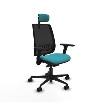 Piqueras y Crespo Silla De Oficina Piqueras Y Crespo Alares Negro Reposabrazos Ajustables