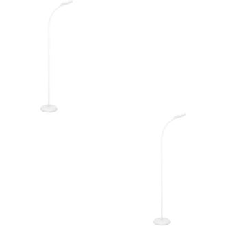 Loops 2 PACK Sleek White LED Floor Lamp for Indoor - Stylish Home Lighting