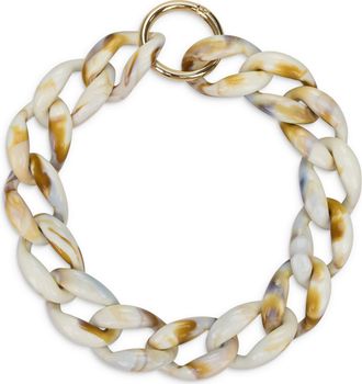 Peet Dullaert WHITE/BROWN SIPENTA CHAINE NECKLACE