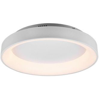 Trio Leuchten Plaf&oacute;n De Interior Trio Girona 48w &Oslash; 60 Cm. Led Rgbw Multicolor Regulable. Mando A Distancia Sal&oacute;n Y Dormitorio. Estilo Moderno. Metal. Color Blanco