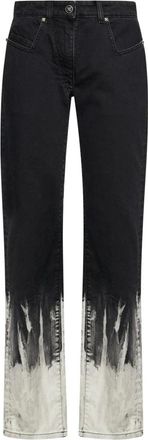 John Richmond Jeans met rechte pijpen en vervaagd effect - Dames - Bootcut Jeans - Zwart - W26 - Katoen - Jeans