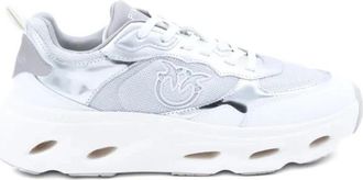 Pinko Pink 09 Sneaker - Dames - Sneakers - Wit - 41 EU - Leer - Schoenen