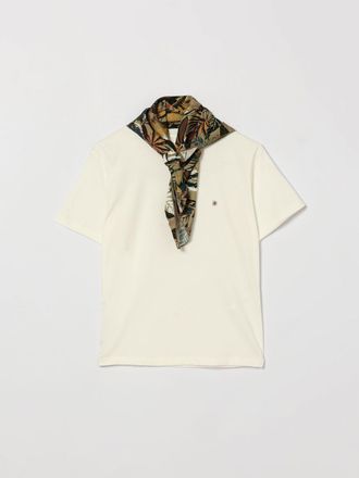Manuel Ritz T-shirt in cotone con foulard