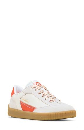 Sorel Ona Drift Lace-Up Sneaker in Sea Salt/Crimson Fire at Nordstrom, Size 10.5