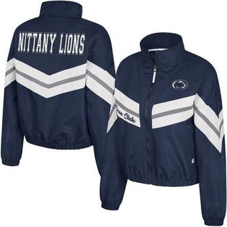 Colosseum Womens Colosseum Navy Penn State Nittany Lions Thin Ice Full-Zip Windbreaker at Nordstrom, Size X-Large