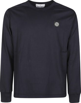 Stone Island Long Sleeve Relaxed Cotton T-Shirt