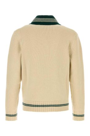 Valentino Garavani 7v3kc35eb2m 581 Burro Exterior: Wool Maglieria Sweater