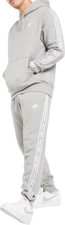 Nike Aries Club Tape Mens Tracksuit In Grey Cotton - Size X-Large