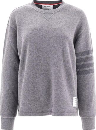 Thom Browne Maglieria Sweatshirt - Dames - Sweatshirts - Grijs - XS - Katoen - Hoodies & sweatvesten