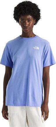 The North Face Wildflower Relaxed Short Sleeve T-Shirts Womens Clothing Periwinkle Glow : MD, Cotton