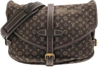 Louis Vuitton Pre-owned Monogram Mini Lin Schoudertas - Dames - Vintage Schoudertas - Bruin - ONE Size - Vintage