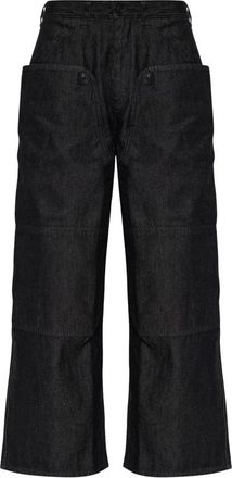Yohji Yamamoto Pantaloni dritti in denim - - Jeans - Donna - Nero - M