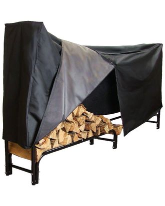 Sunnydaze Firewood Steel Log Holder Storage
