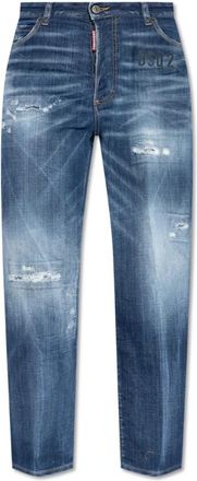 Dsquared2 Boston Jeans - Dames - Slim Fit Jeans - Blauw - XS - Katoen - Jeans