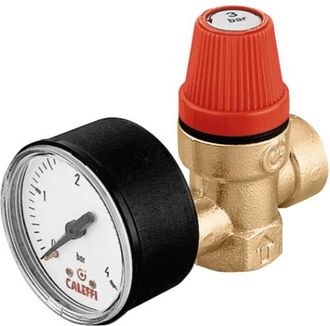 Caleffi Caleffi - V&aacute;lvula De Seguridad Ordinaria Certificada 313 7 - 3/4 Con Manometro
