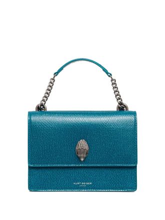 Kurt Geiger Borsa a tracolla con finitura in rilievo - Blu